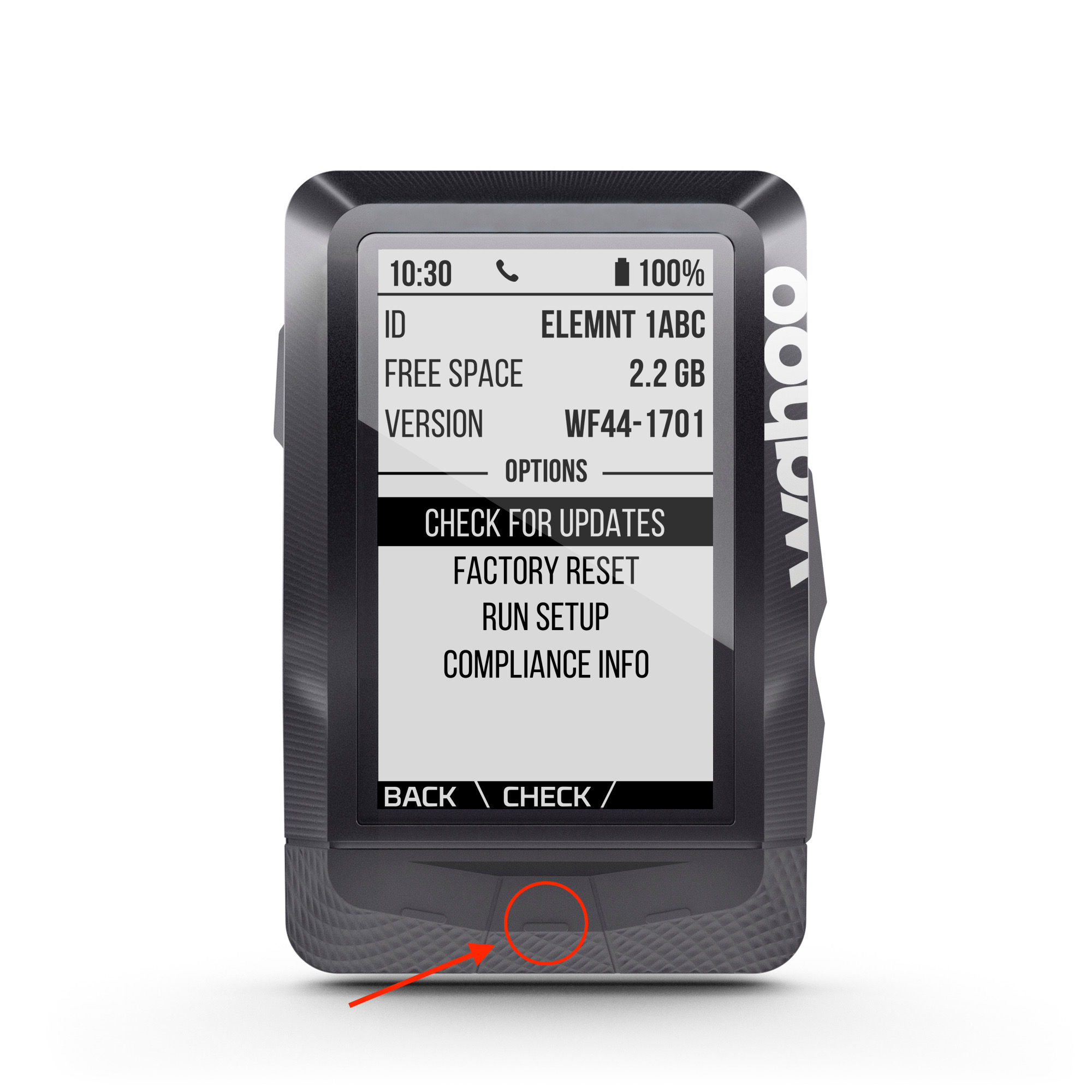 Wahoo elemnt roam store support