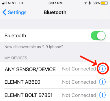 Bluetooth troubleshooting iOS Wahoo Fitness Support