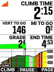 Wahoo elemnt shop climbing page