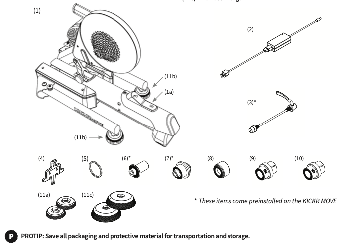 Wahoo kickr hot sale replacement parts