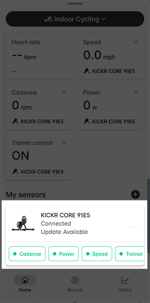 Kickr sales core calibration