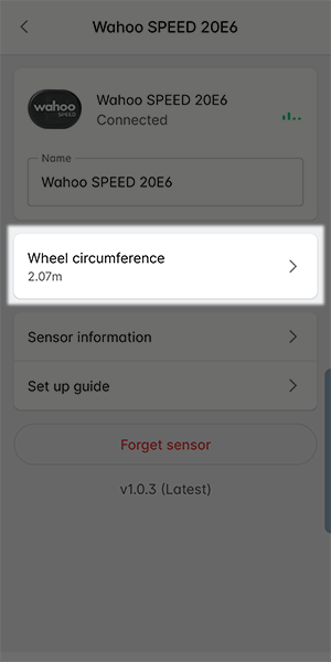 Wahoo wheel 2025 size chart