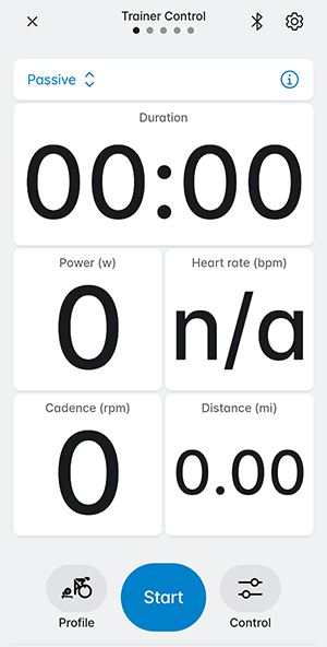 Trainer Control Modes for KICKR, CORE, SNAP, or BIKE in the Wahoo 