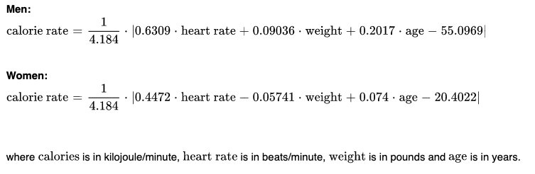 Wahoo elemnt hot sale calories