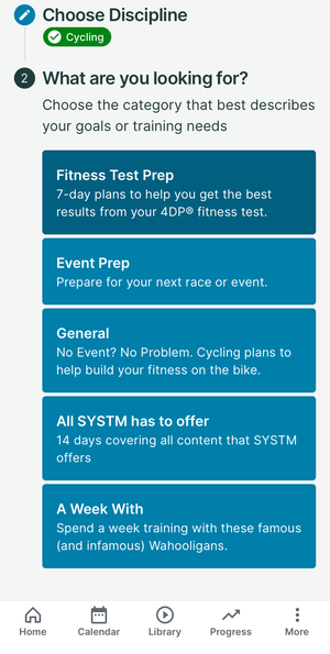 Selecting a Training Plan (Mobile) – Wahoo Fitness Support