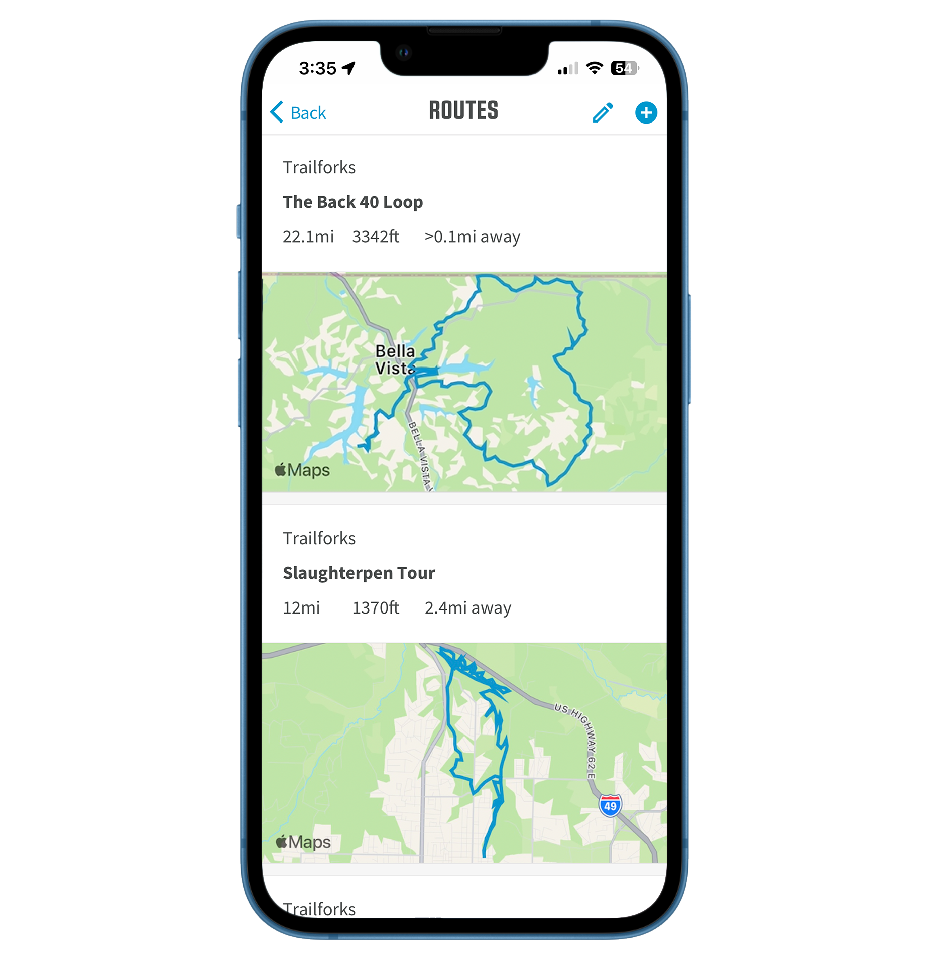 Trailforks Route Integration Feature Wahoo Fitness Support